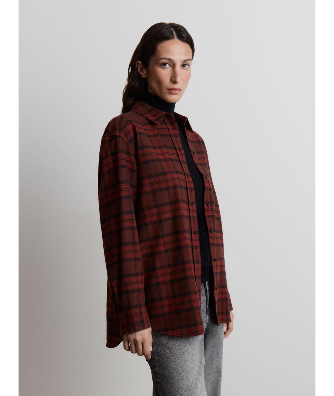 12 STOREEZ Красная хлопковая рубашка, фото 2