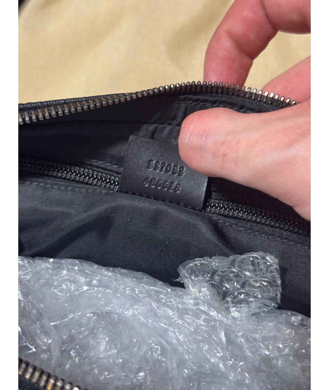 GUCCI Черная барсетка, фото 5