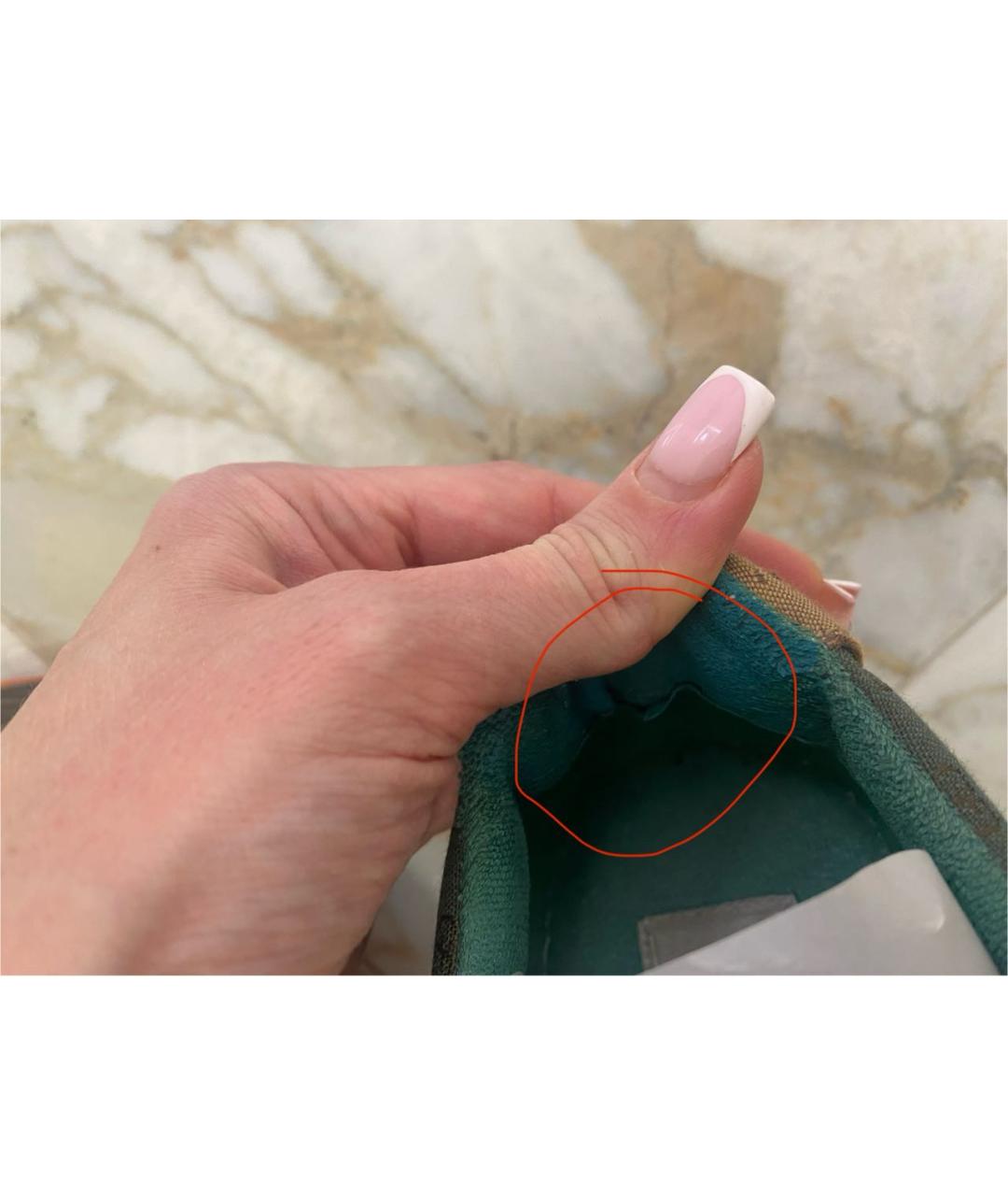 GUCCI Мульти кожаные кроссовки, фото 5