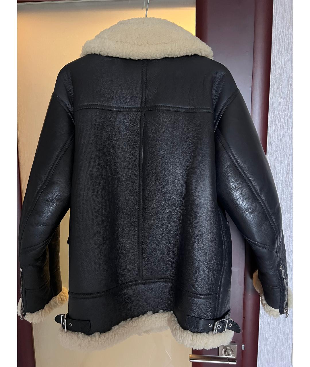 BURBERRY Коричневая кожаная дубленка, фото 2