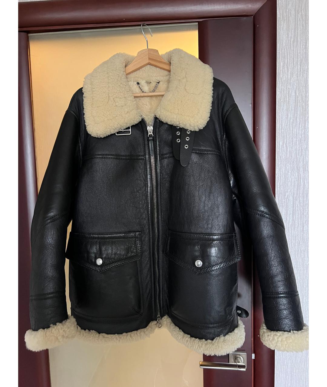 BURBERRY Коричневая кожаная дубленка, фото 5