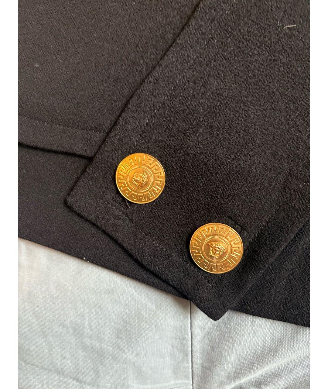 VERSACE Черная юбка мини, фото 3