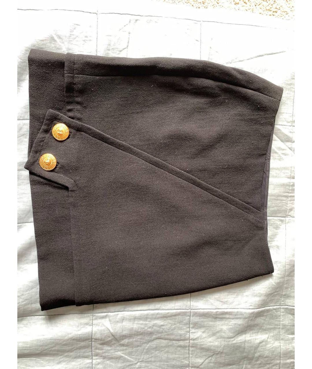 VERSACE Черная юбка мини, фото 5