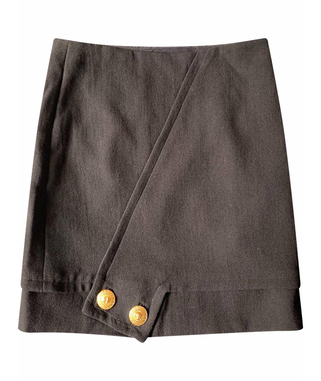 VERSACE Черная юбка мини, фото 1