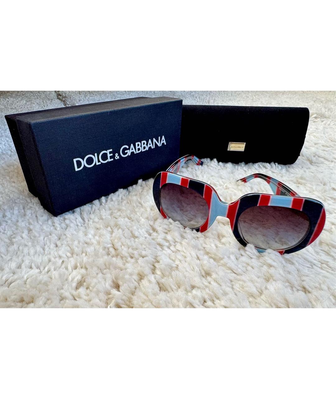 DOLCE&GABBANA Мульти пластиковые солнцезащитные очки, фото 3