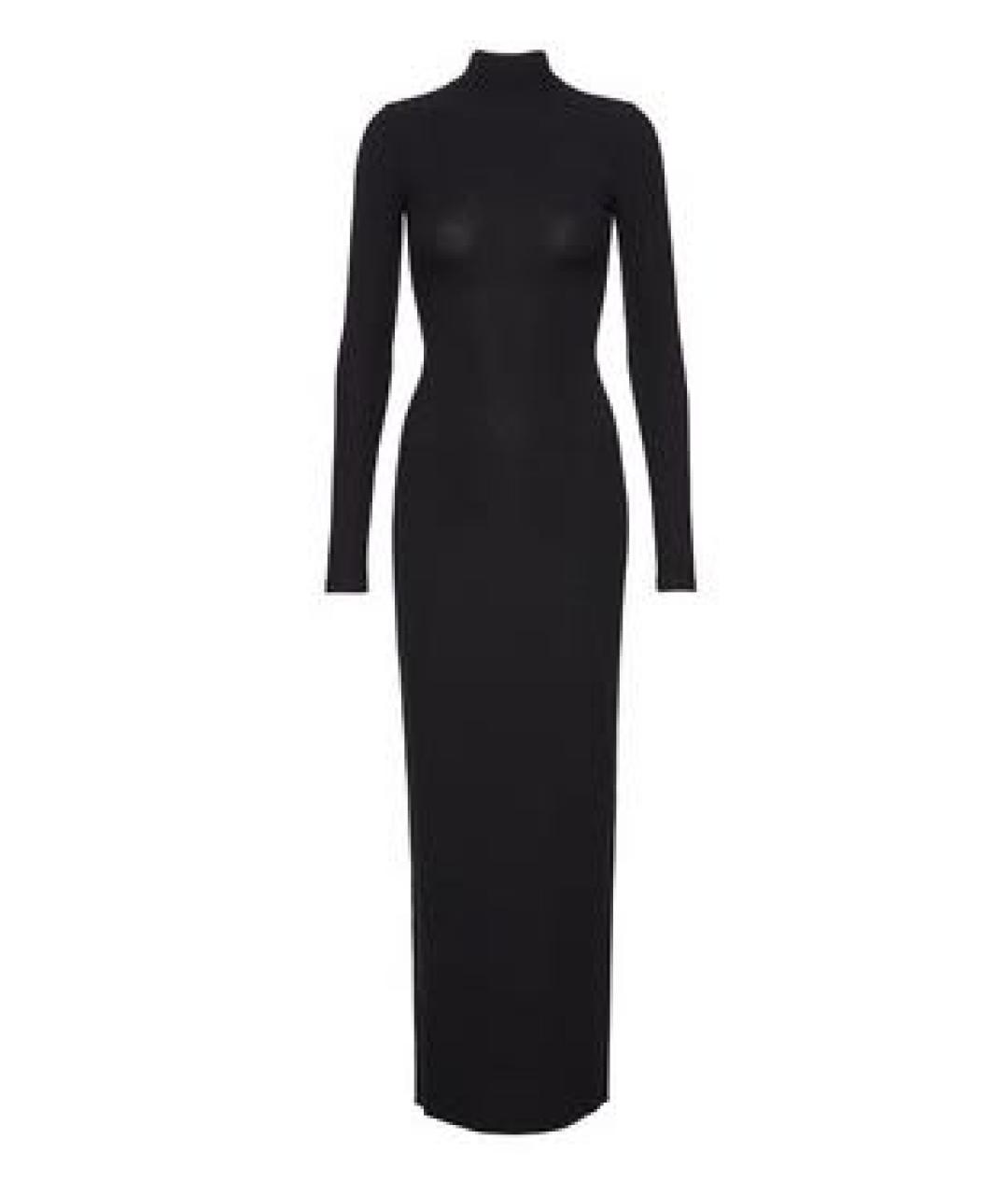 MM6 MAISON MARGIELA Черное шерстяное повседневное платье, фото 1