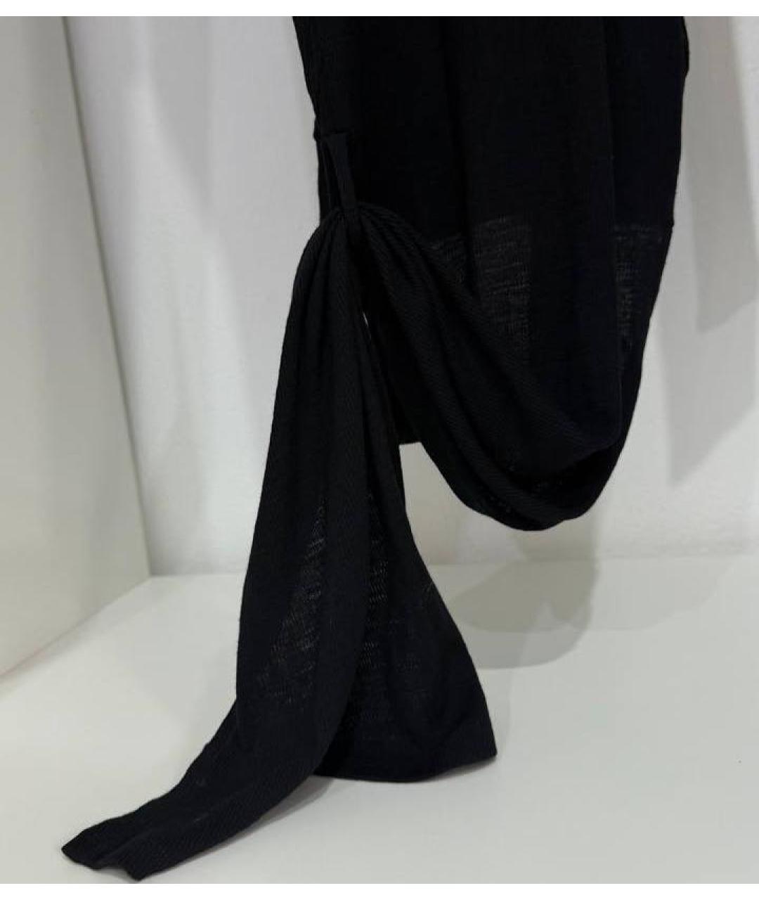 MM6 MAISON MARGIELA Черное шерстяное повседневное платье, фото 8