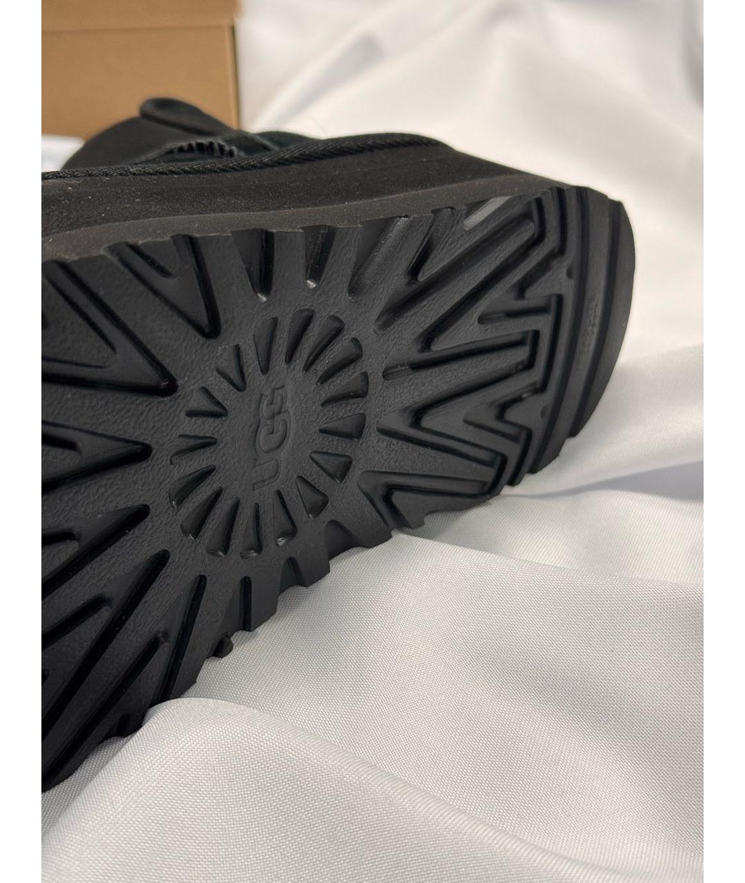 UGG AUSTRALIA Черные замшевые ботинки, фото 7