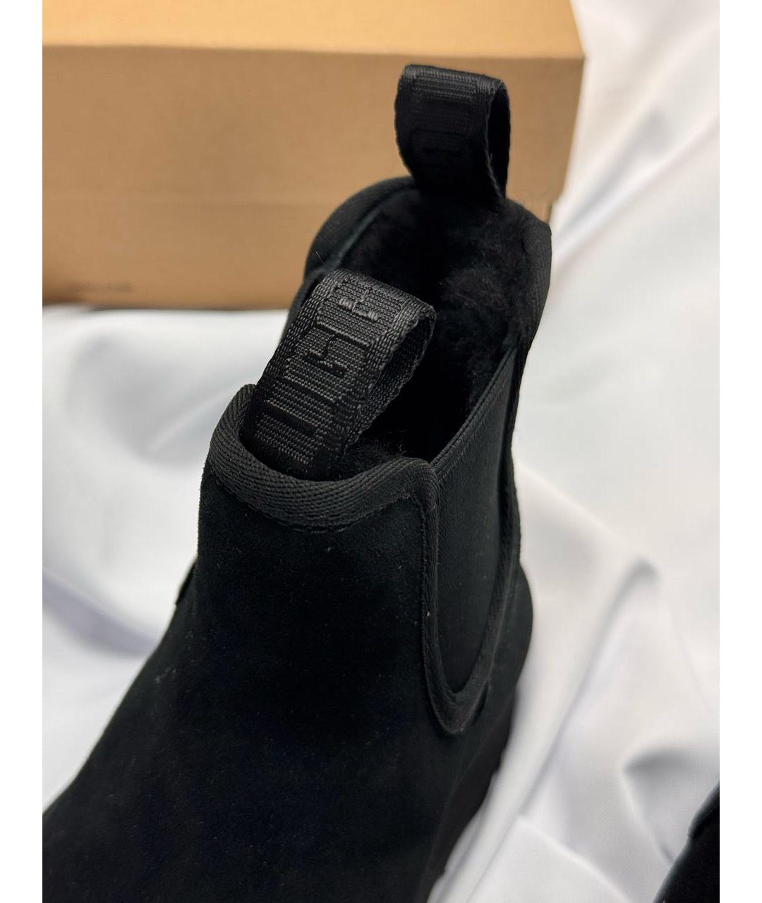 UGG AUSTRALIA Черные замшевые ботинки, фото 6