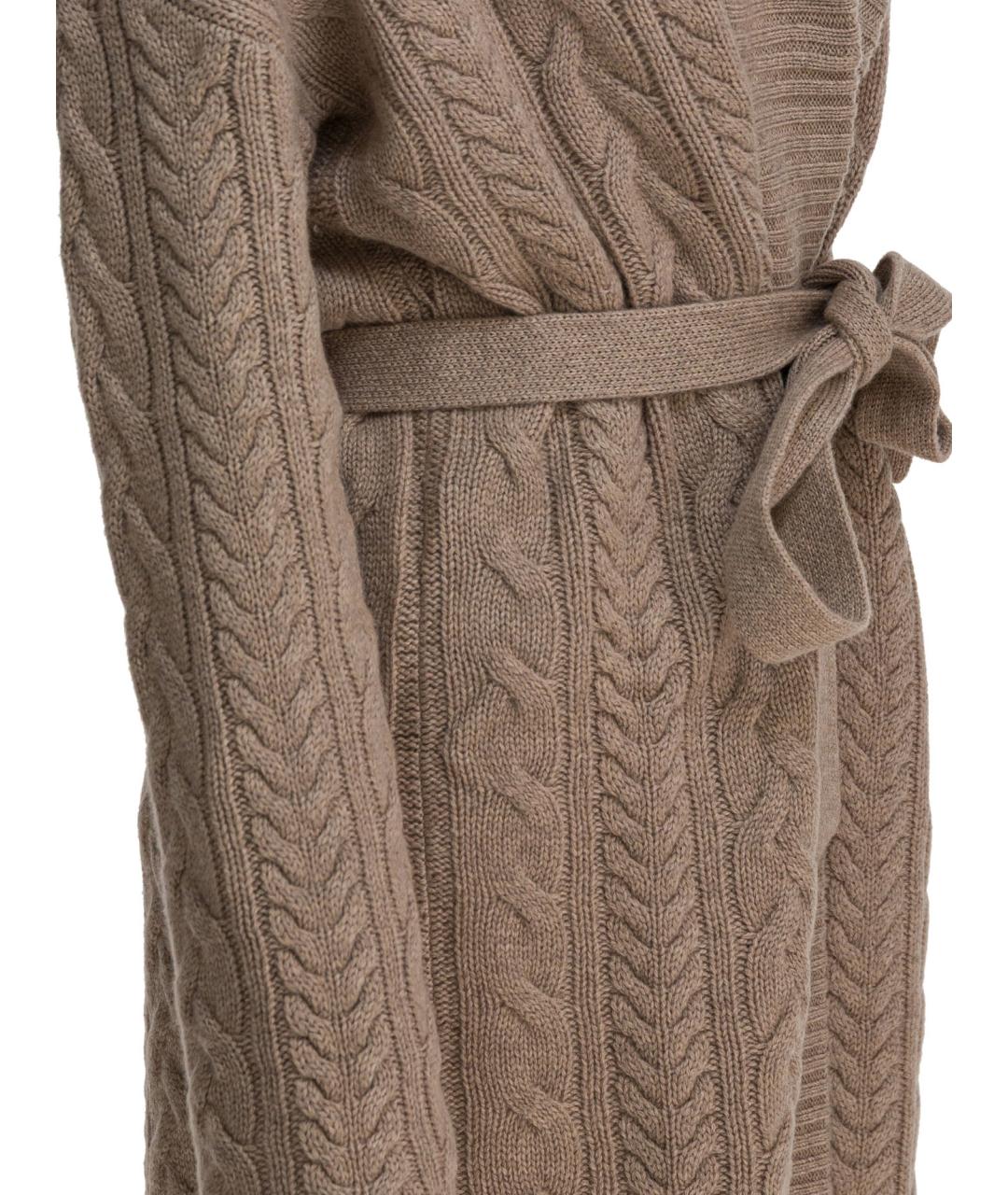 'S MAX MARA Коричневый шерстяной кардиган, фото 4