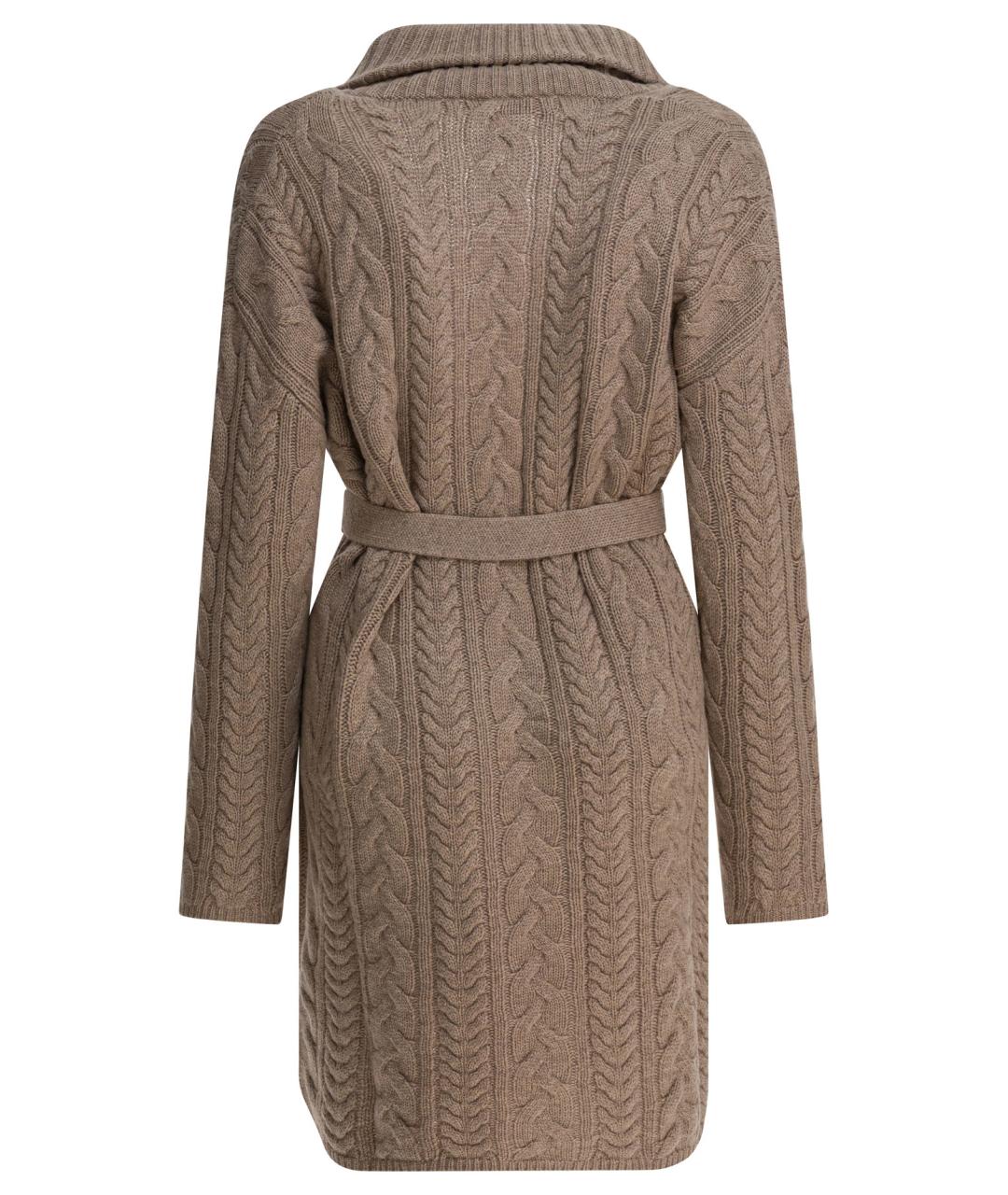 'S MAX MARA Коричневый шерстяной кардиган, фото 2