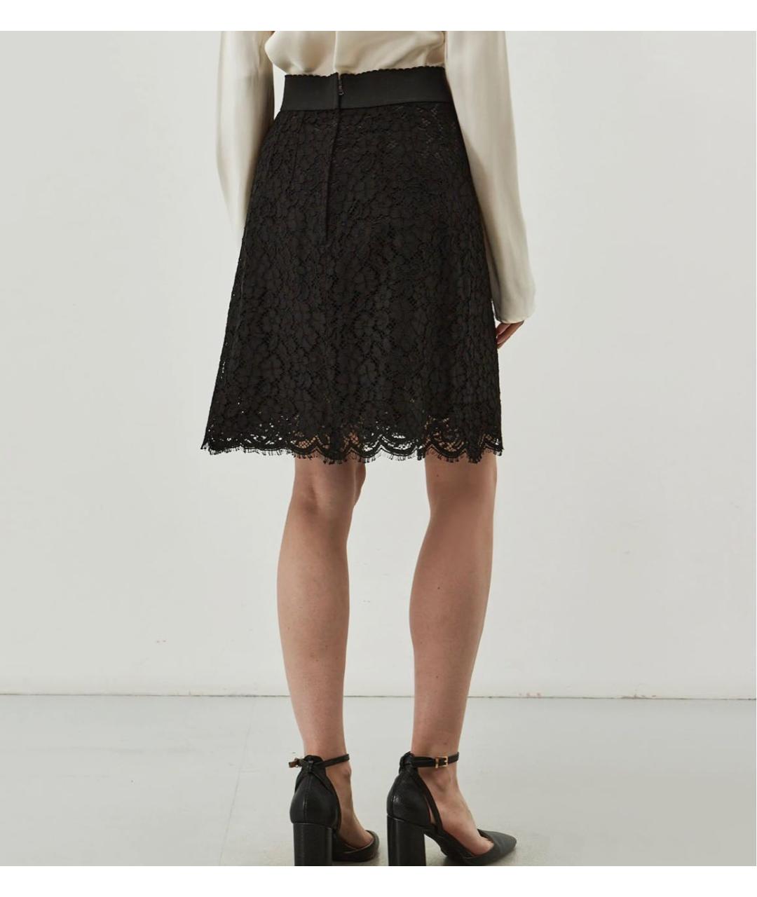 DOLCE&GABBANA Черная юбка мини, фото 2