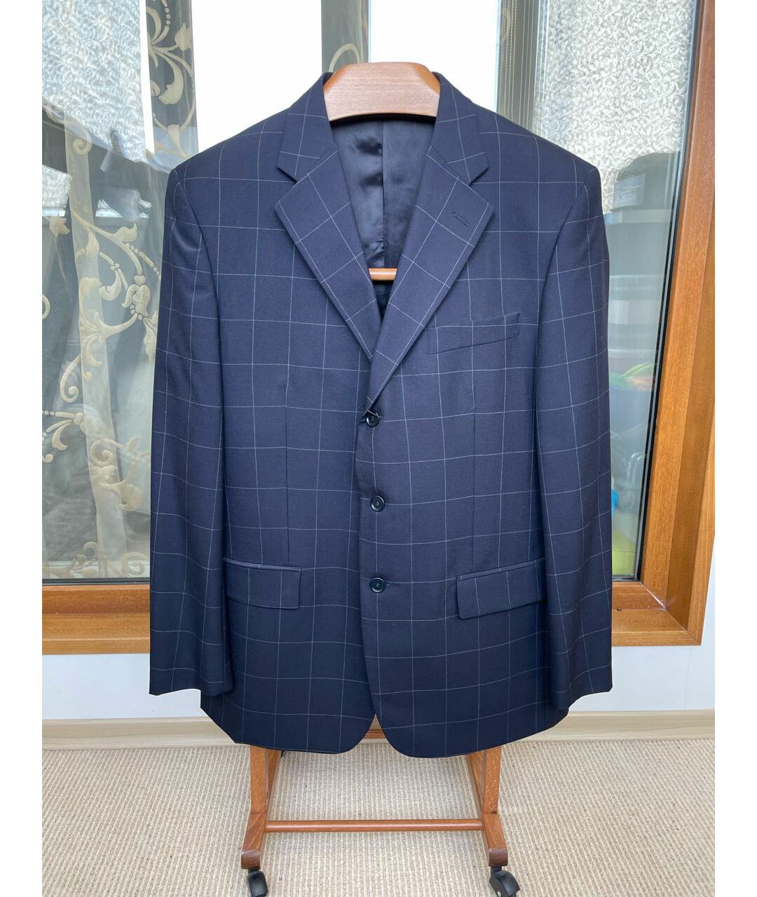 GIANFRANCO FERRE Синий классический костюм, фото 8