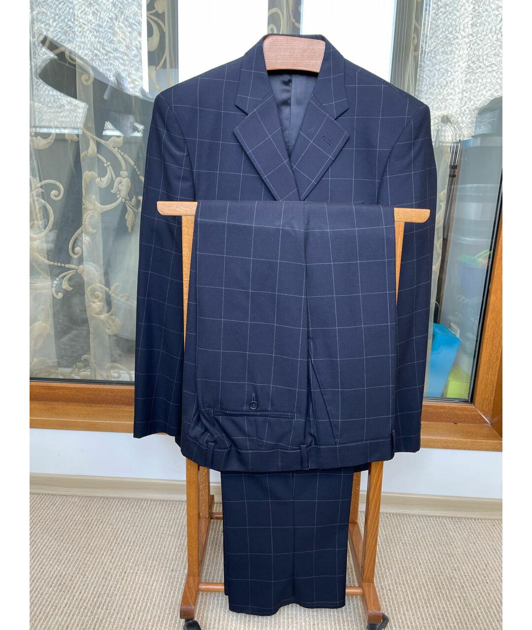 GIANFRANCO FERRE Синий классический костюм, фото 3
