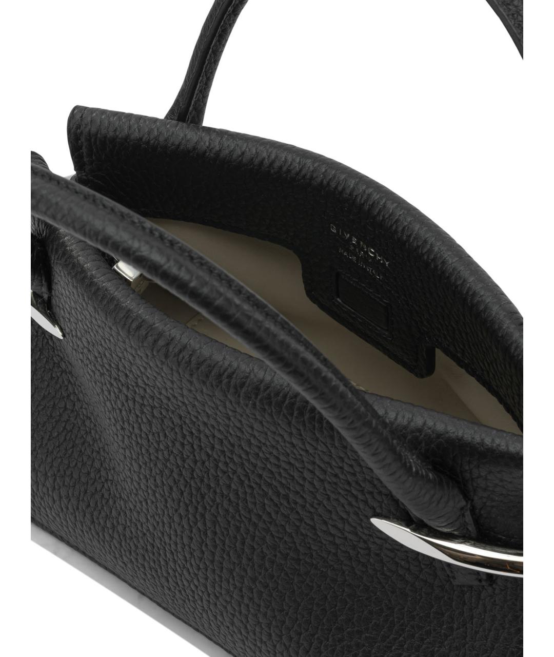 GIVENCHY Черная кожаная сумка тоут, фото 5