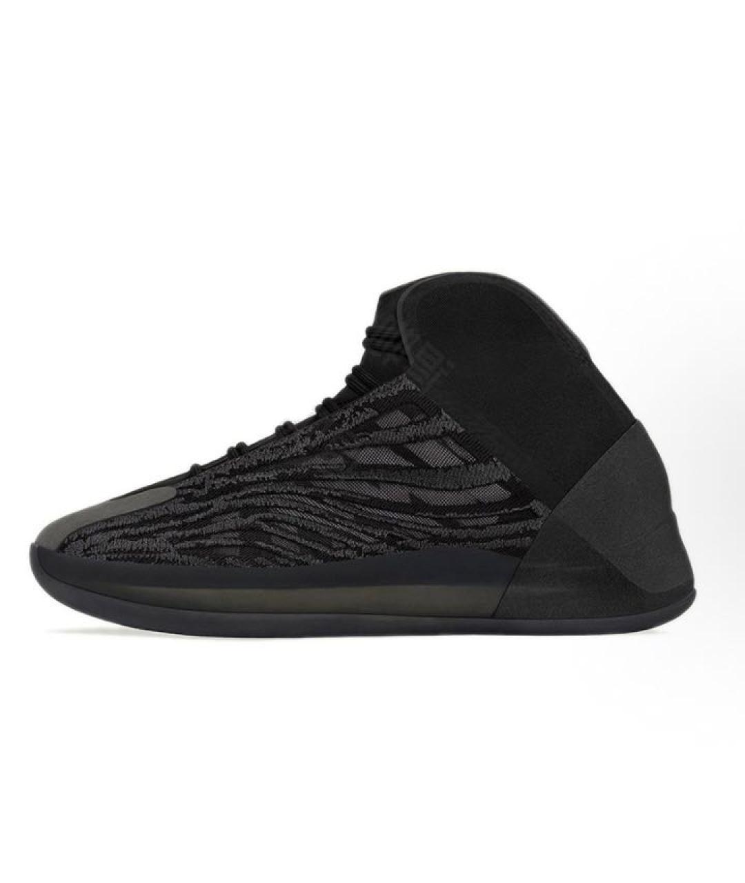 ADIDAS YEEZY Черные текстильные высокие кроссовки / кеды, фото 2