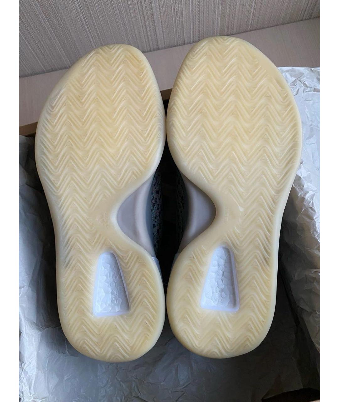 ADIDAS YEEZY Серые текстильные высокие кроссовки / кеды, фото 5