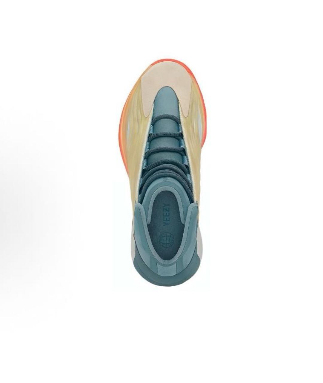 ADIDAS YEEZY Мульти текстильные высокие кроссовки / кеды, фото 2