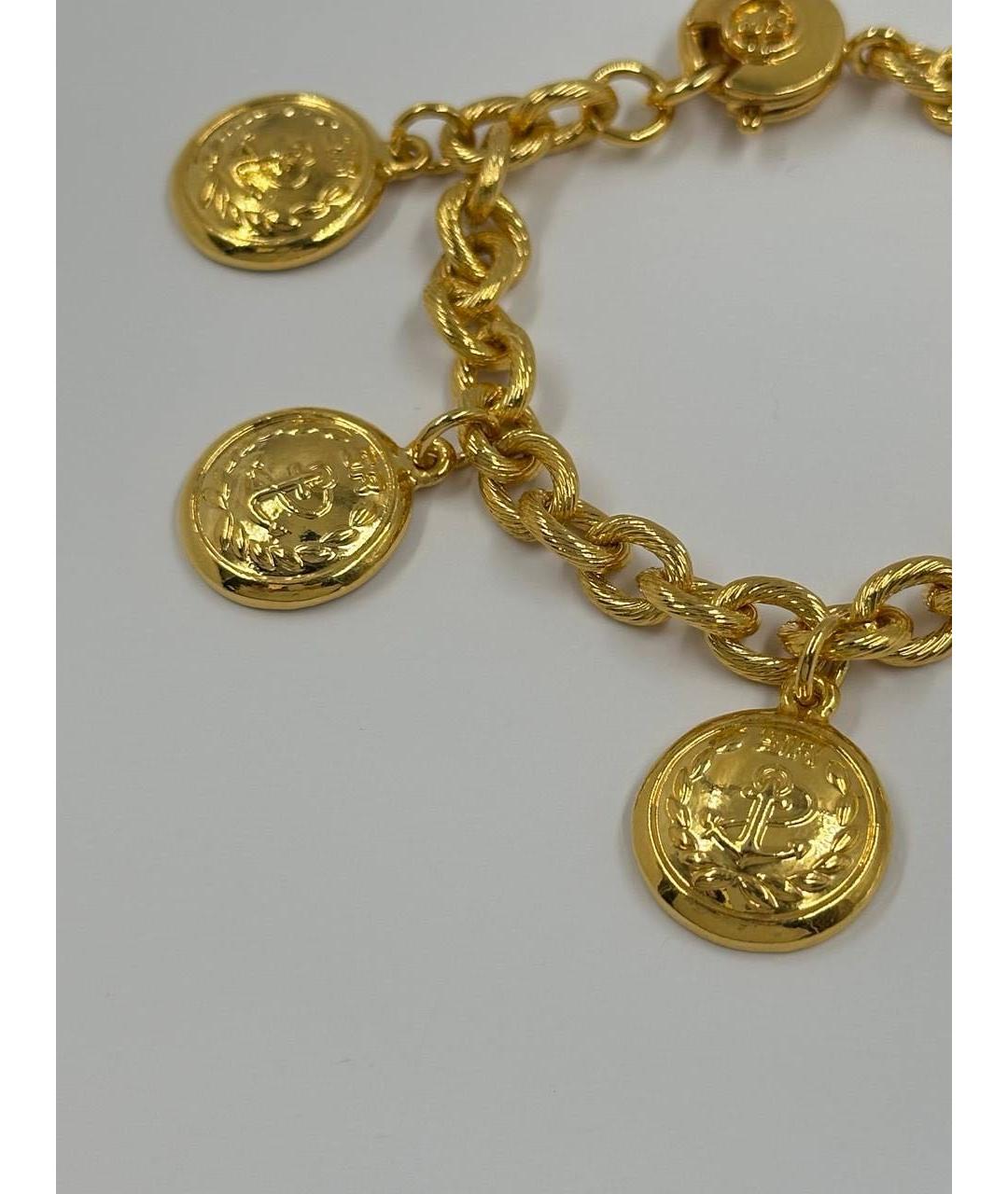 SONIA RYKIEL Золотой позолоченный браслет, фото 2