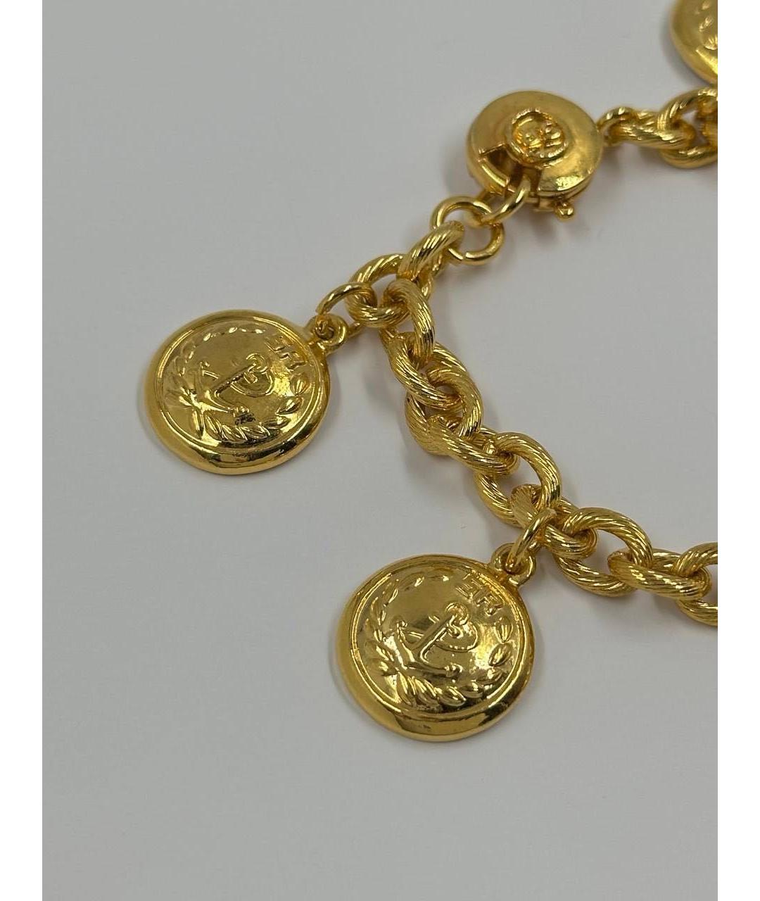 SONIA RYKIEL Золотой позолоченный браслет, фото 3