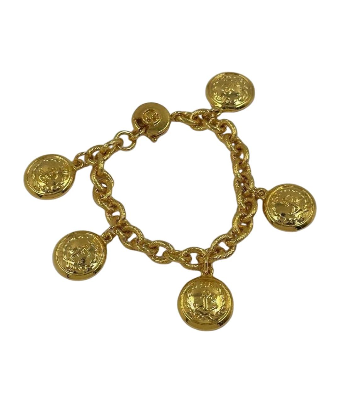 SONIA RYKIEL Золотой позолоченный браслет, фото 1