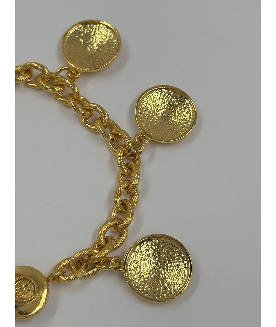 SONIA RYKIEL Золотой позолоченный браслет, фото 4