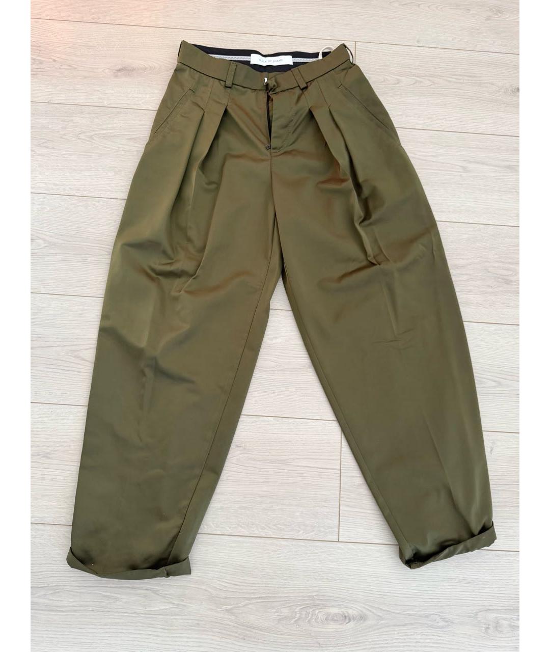 WALK OF SHAME Хаки хлопко-эластановый костюм с брюками, фото 2