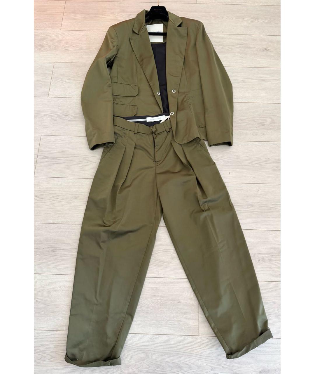 WALK OF SHAME Хаки хлопко-эластановый костюм с брюками, фото 3