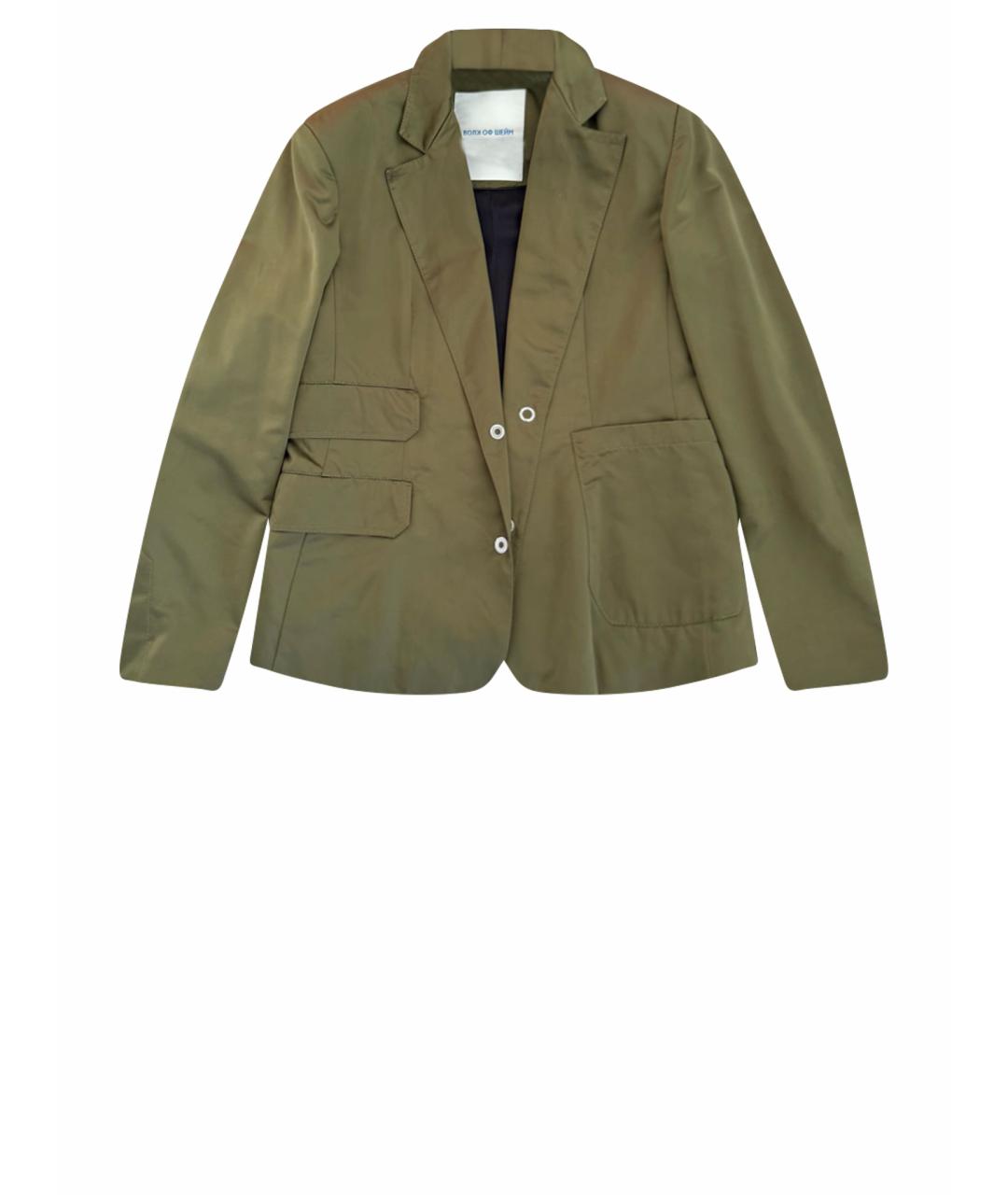 WALK OF SHAME Хаки хлопко-эластановый костюм с брюками, фото 6