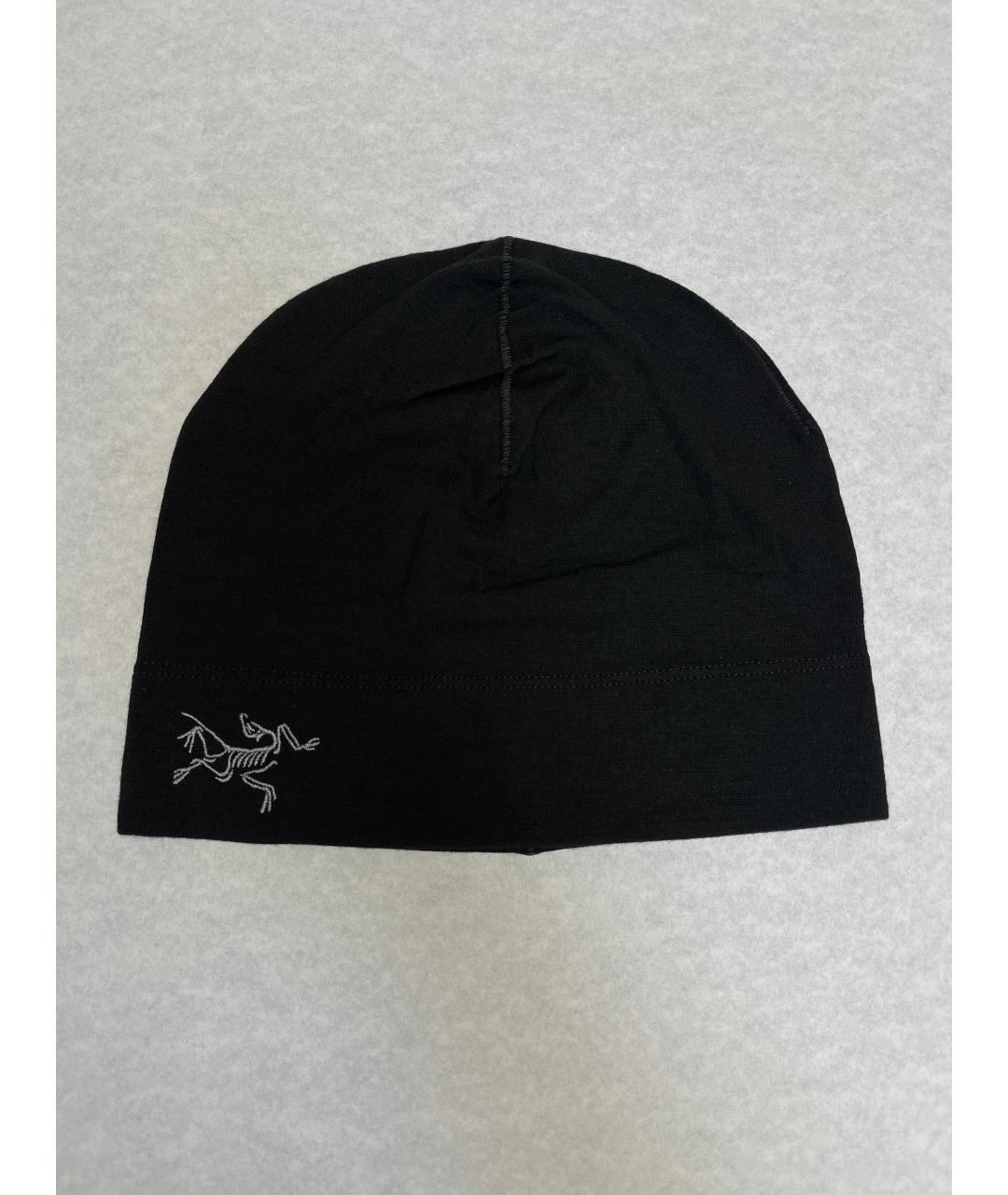 ARCTERYX Черная шерстяная шапка, фото 2