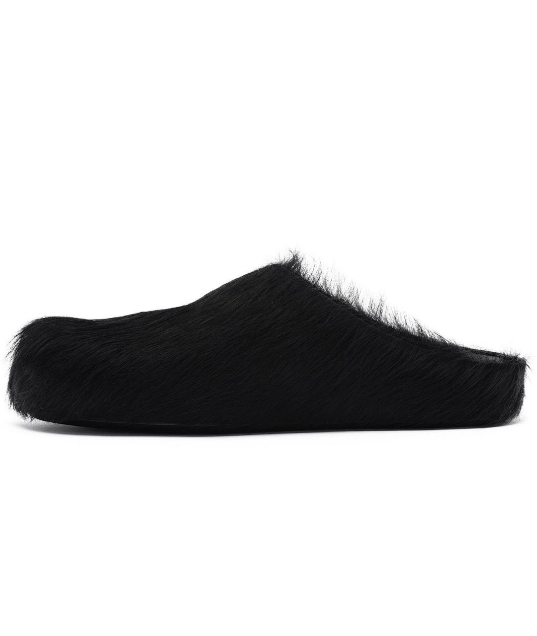 MARNI Черные кожаные мюли, фото 6