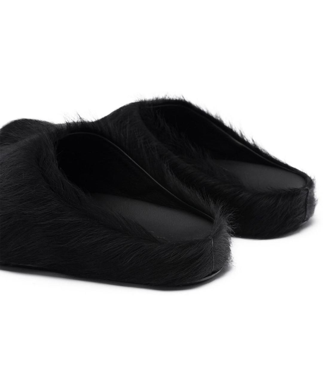 MARNI Черные кожаные мюли, фото 4