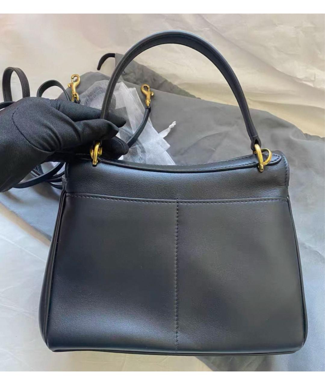 BALENCIAGA Черная кожаная сумка через плечо, фото 4