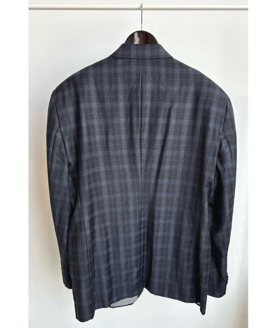 GIORGIO ARMANI Темно-синий шерстяной пиджак, фото 3