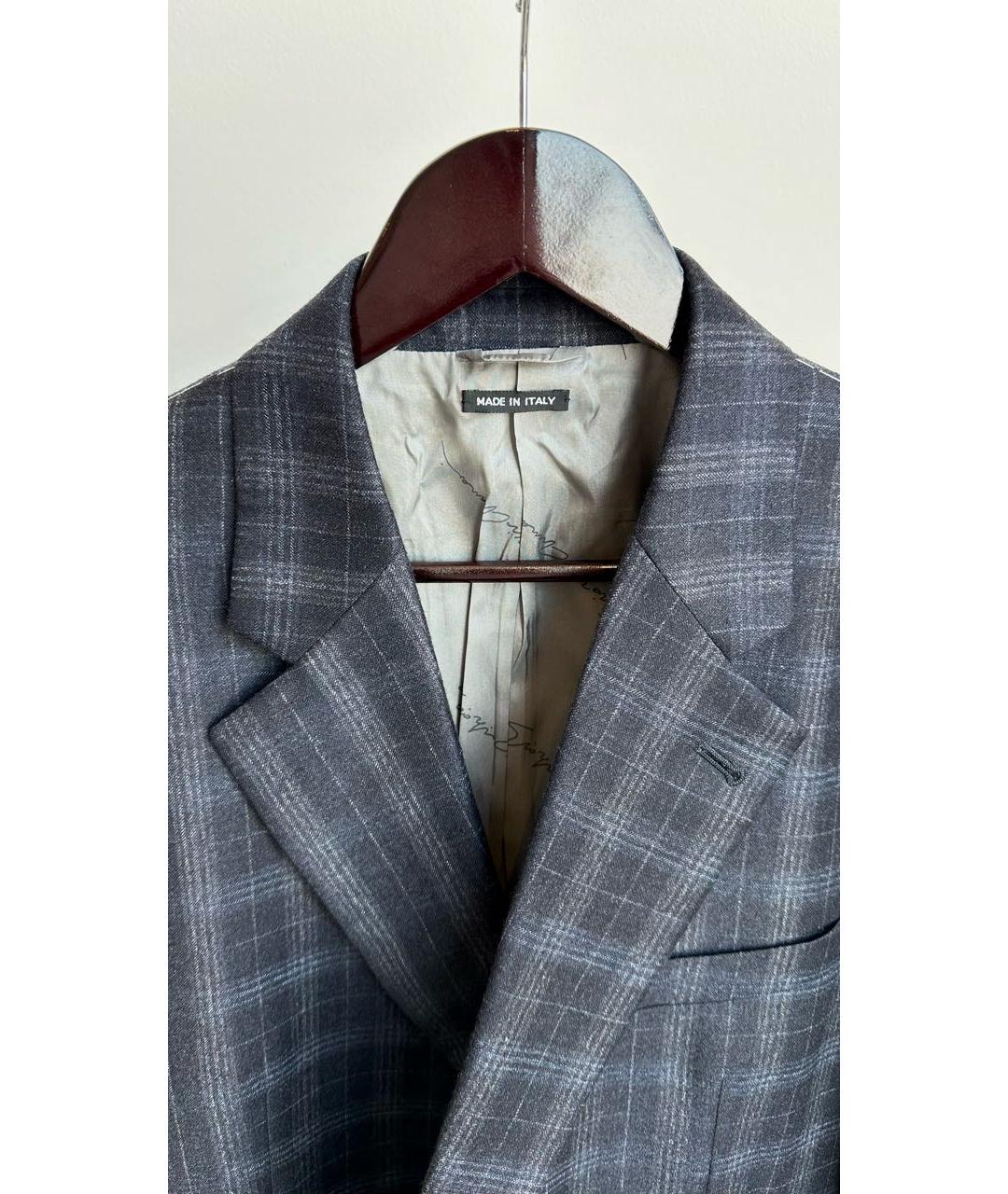 GIORGIO ARMANI Темно-синий шерстяной пиджак, фото 4