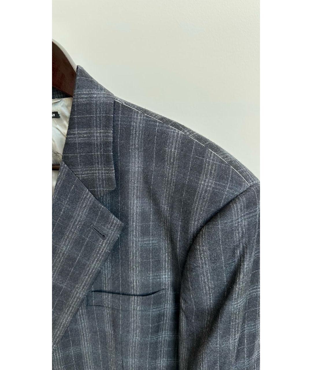 GIORGIO ARMANI Темно-синий шерстяной пиджак, фото 5