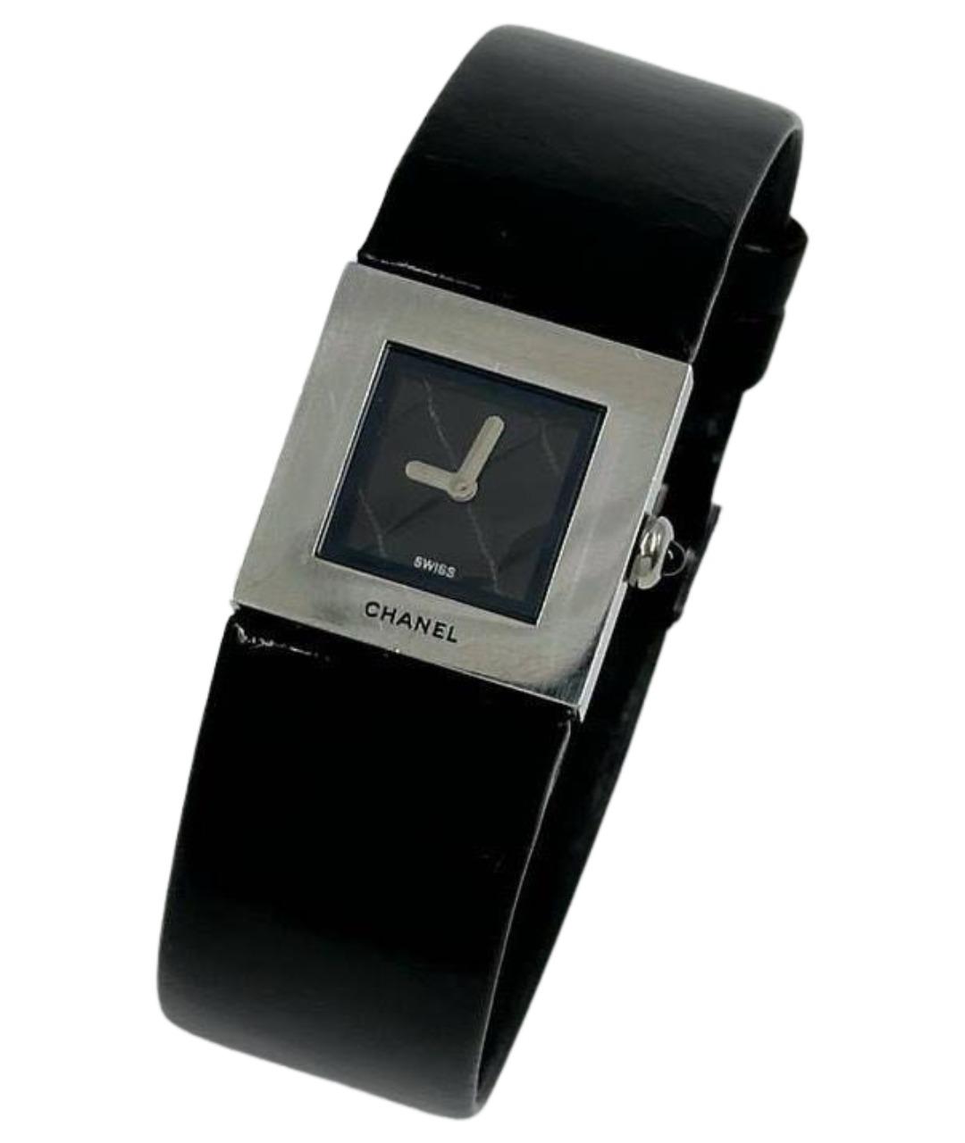 CHANEL Черные стальные часы, фото 1