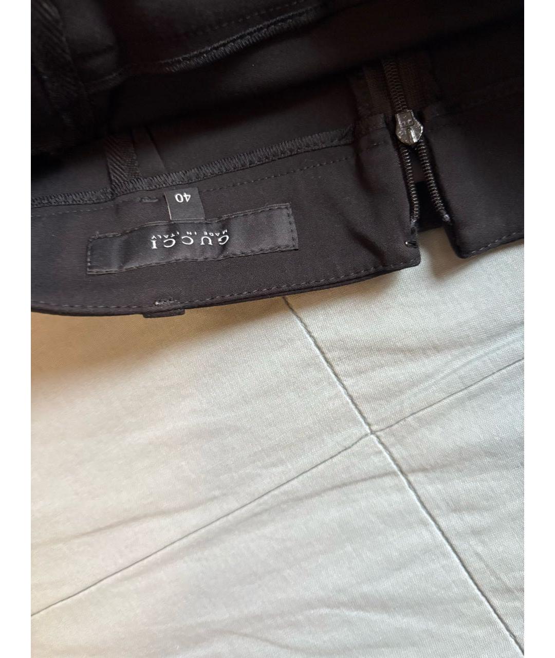 GUCCI Черная юбка мини, фото 2