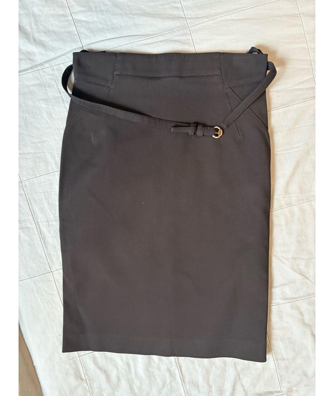 GUCCI Черная юбка мини, фото 3