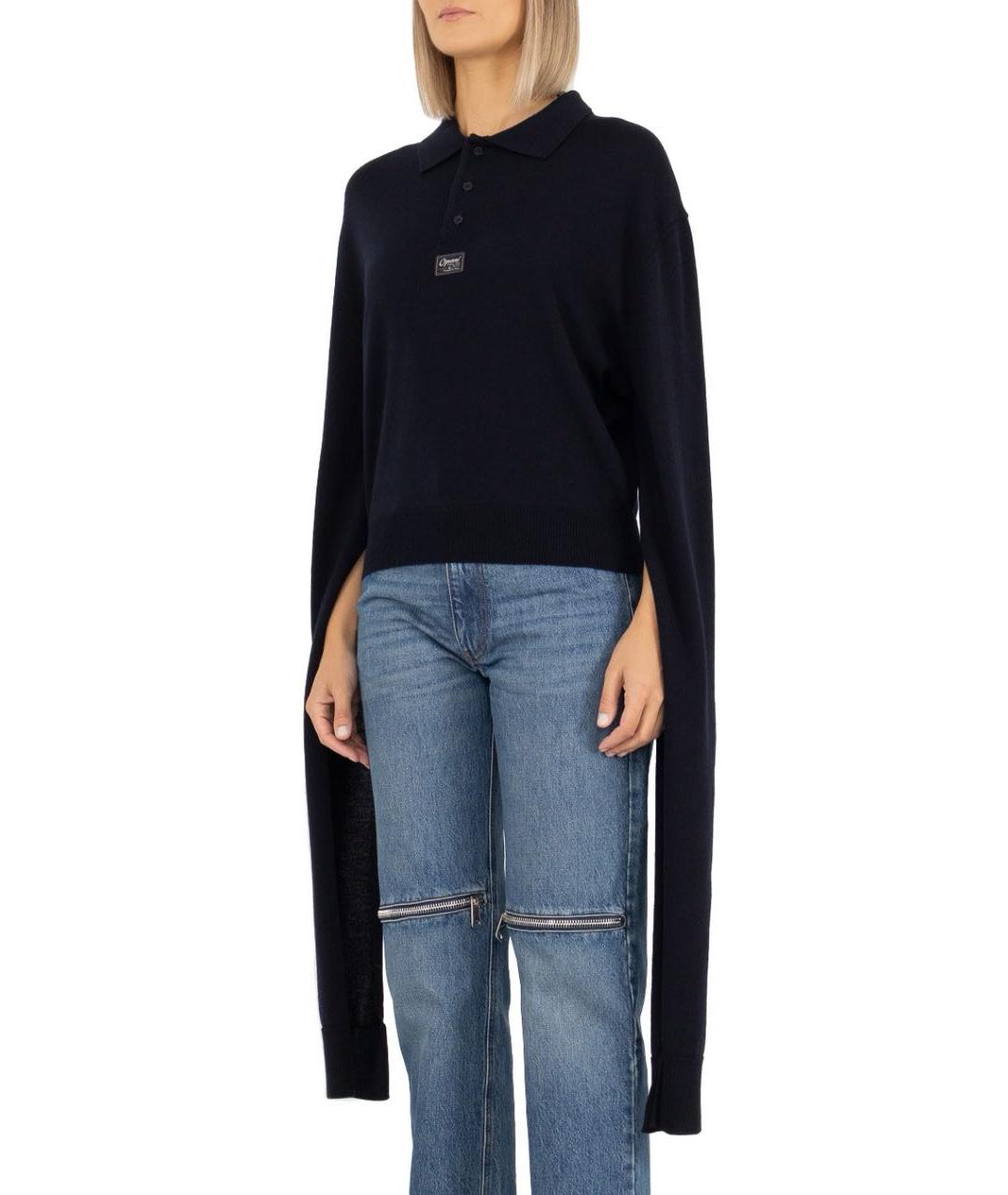 COPERNI Темно-синий шерстяной джемпер / свитер, фото 3