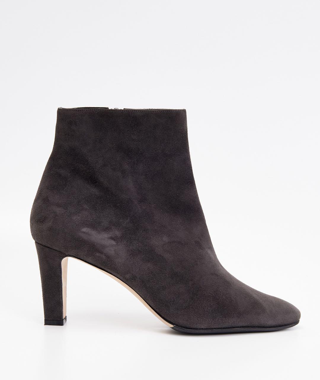 MANOLO BLAHNIK Серые замшевые ботильоны, фото 6