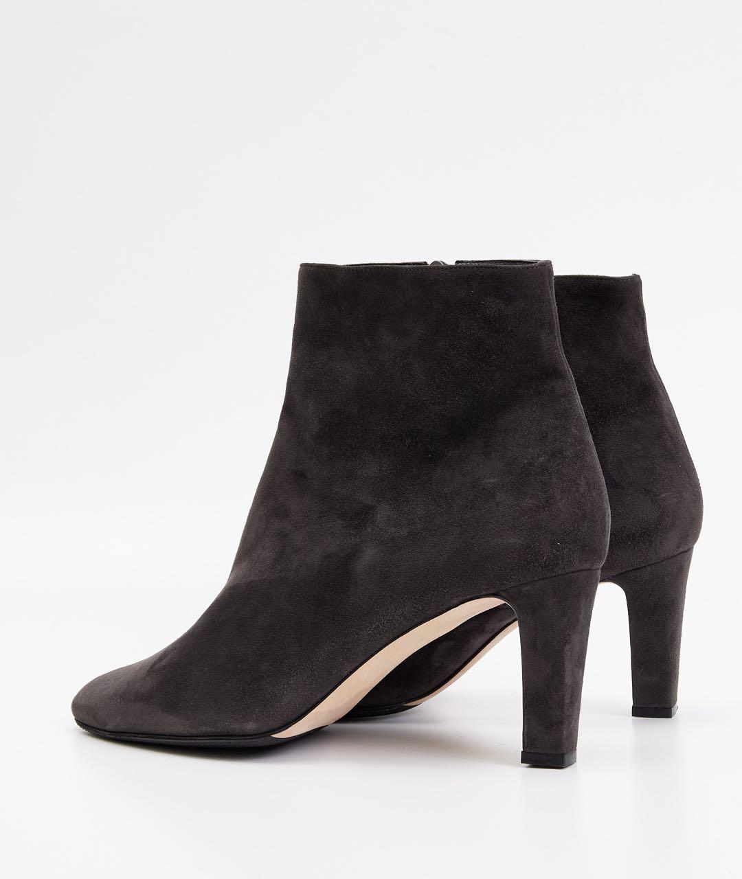 MANOLO BLAHNIK Серые замшевые ботильоны, фото 2