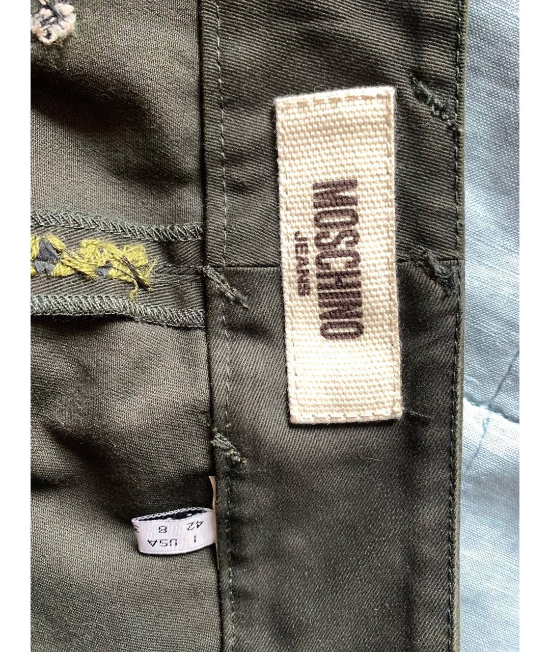 MOSCHINO Антрацитовая деним юбка мини, фото 3