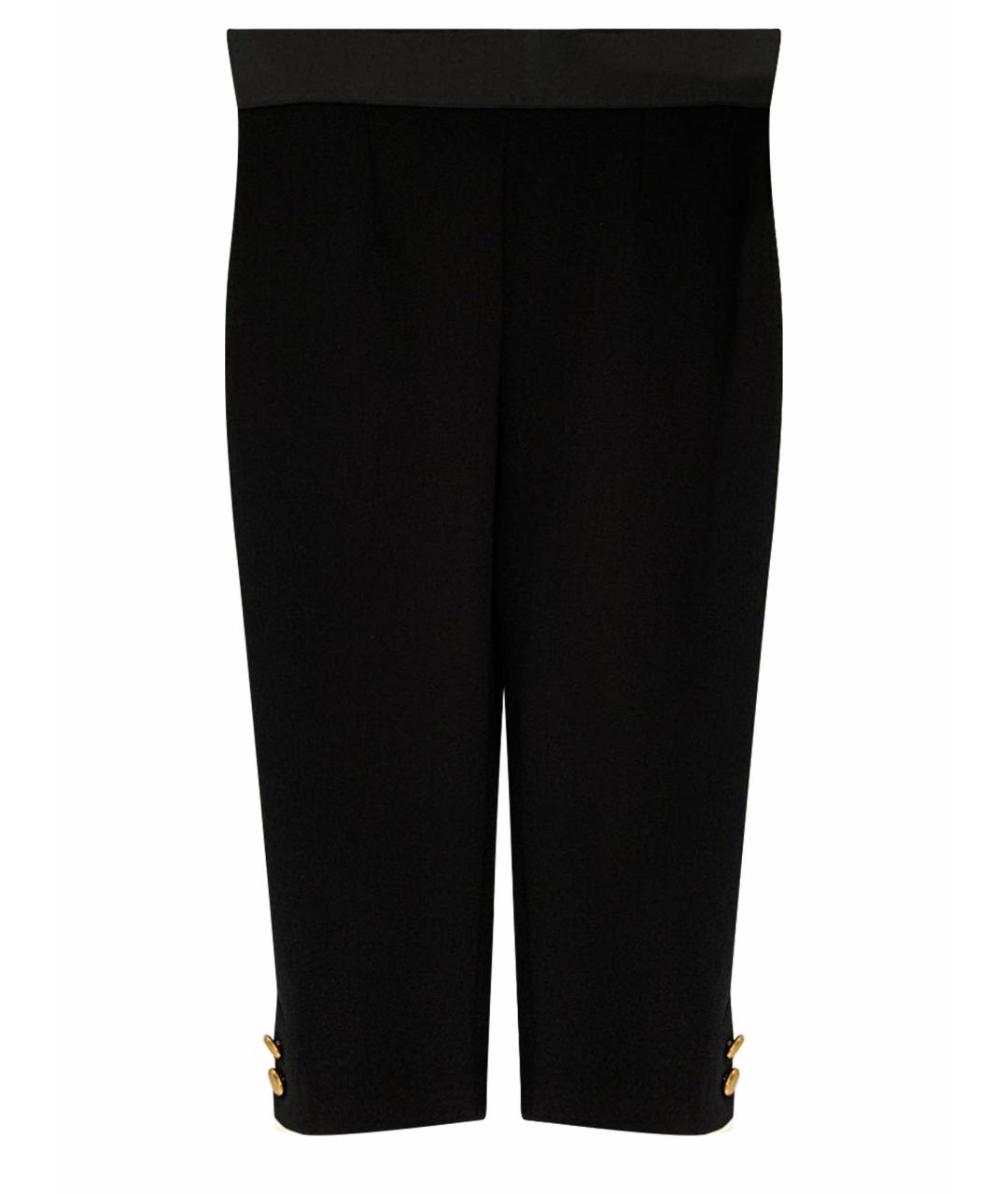DOLCE&GABBANA Черные полиэстеровые бриджи, фото 1