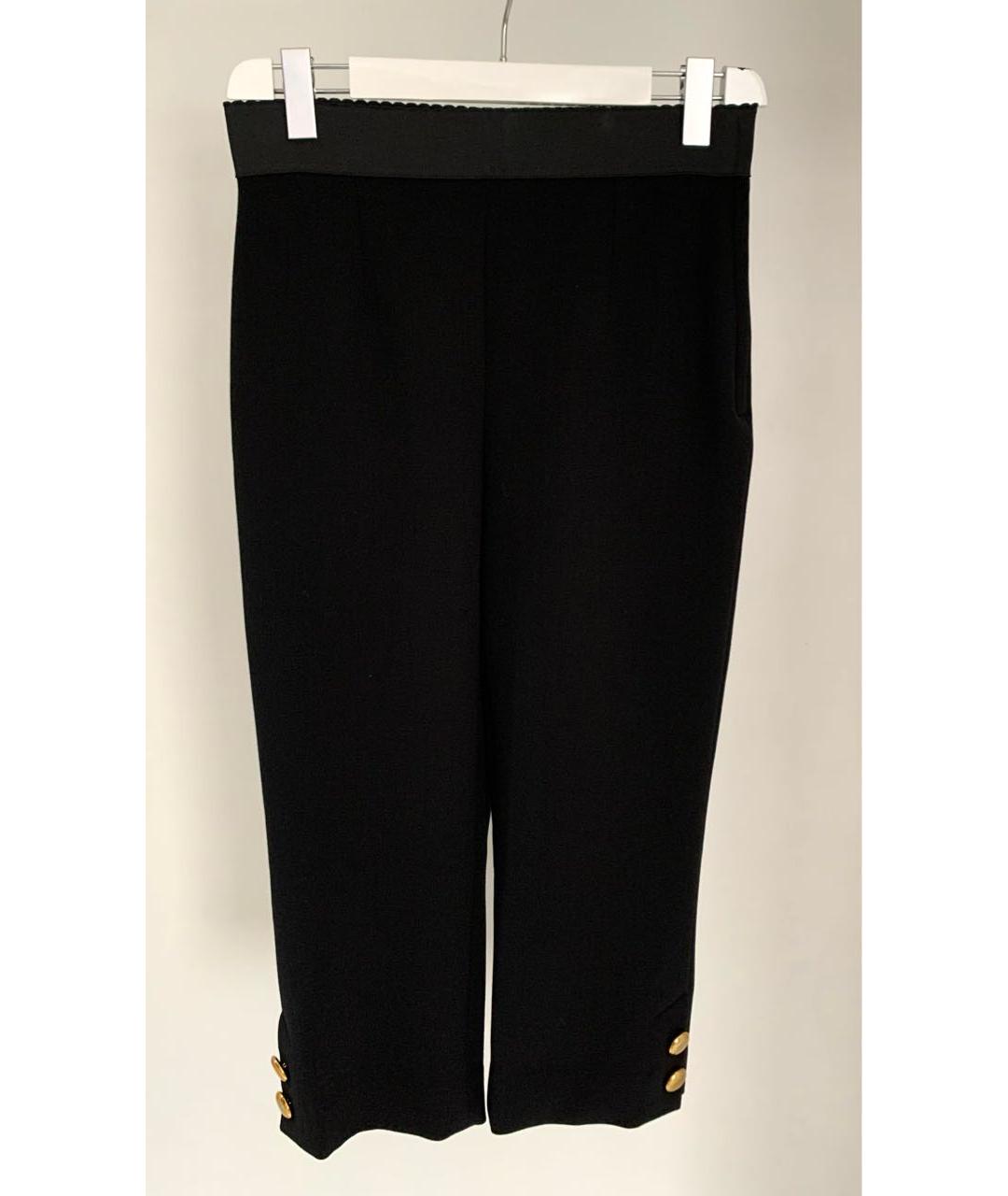 DOLCE&GABBANA Черные полиэстеровые бриджи, фото 7