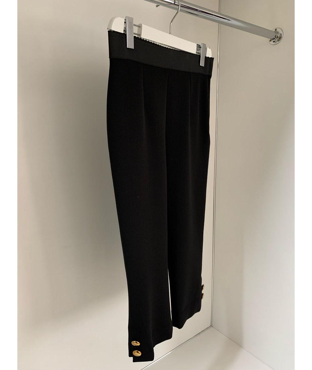 DOLCE&GABBANA Черные полиэстеровые бриджи, фото 5