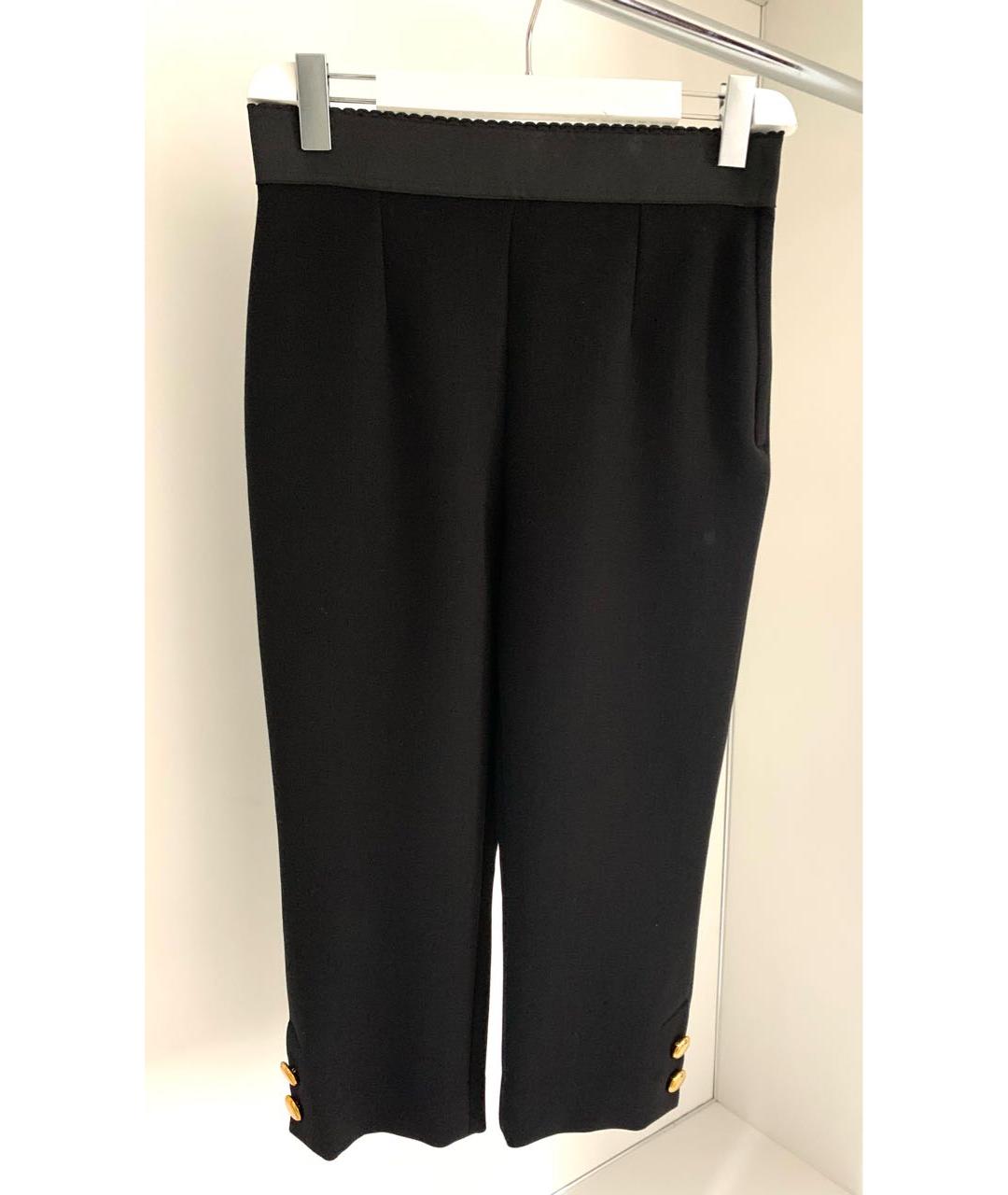 DOLCE&GABBANA Черные полиэстеровые бриджи, фото 2