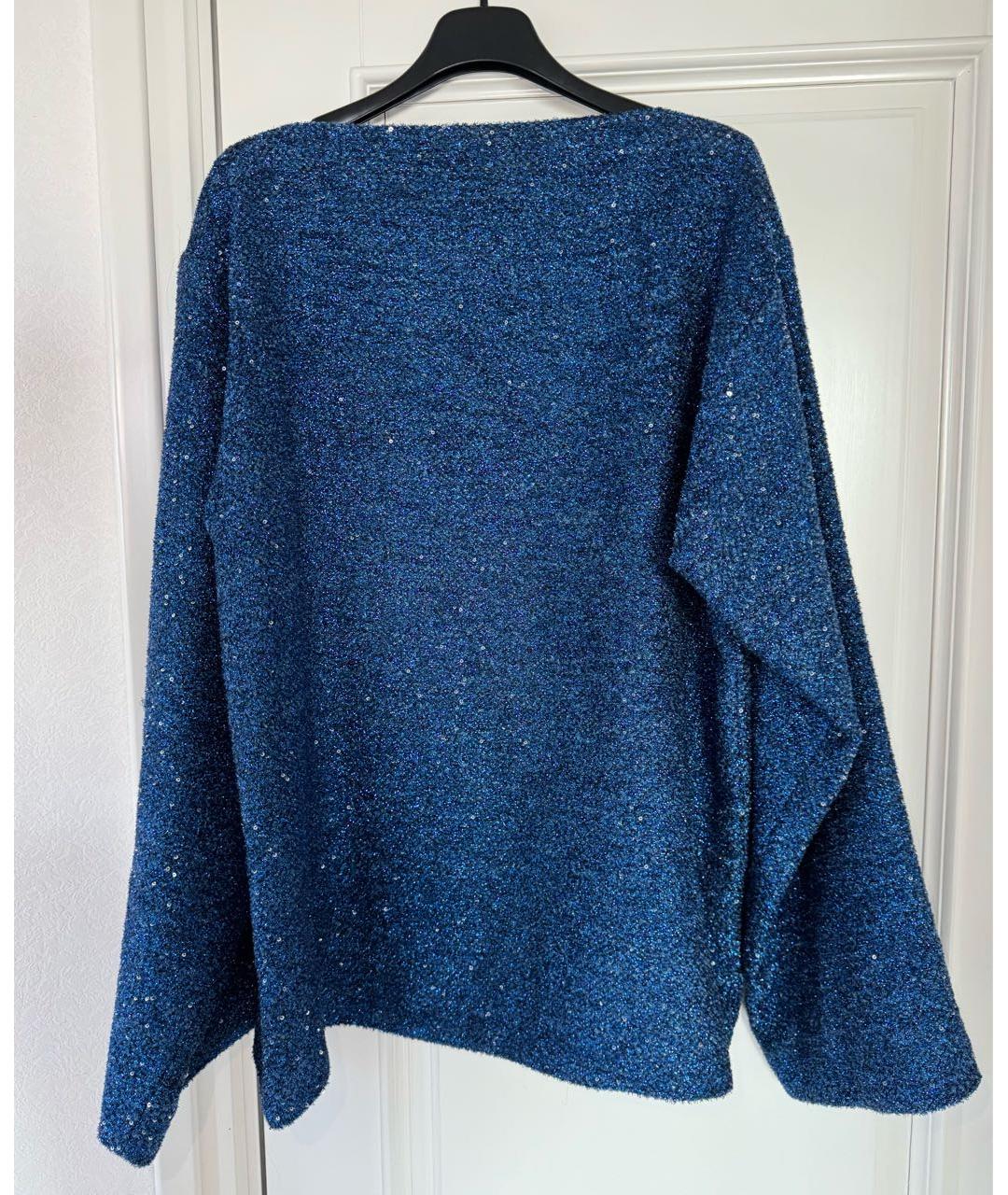 HAIDER ACKERMANN Темно-синий полиэстеровый джемпер / свитер, фото 3