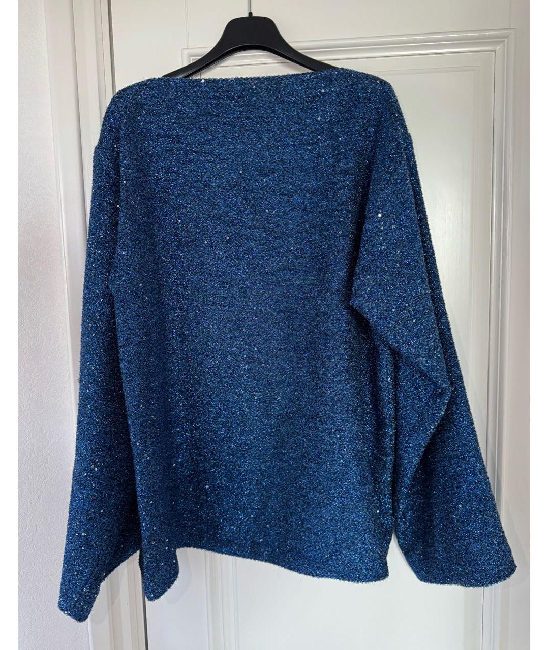 HAIDER ACKERMANN Темно-синий полиэстеровый джемпер / свитер, фото 2