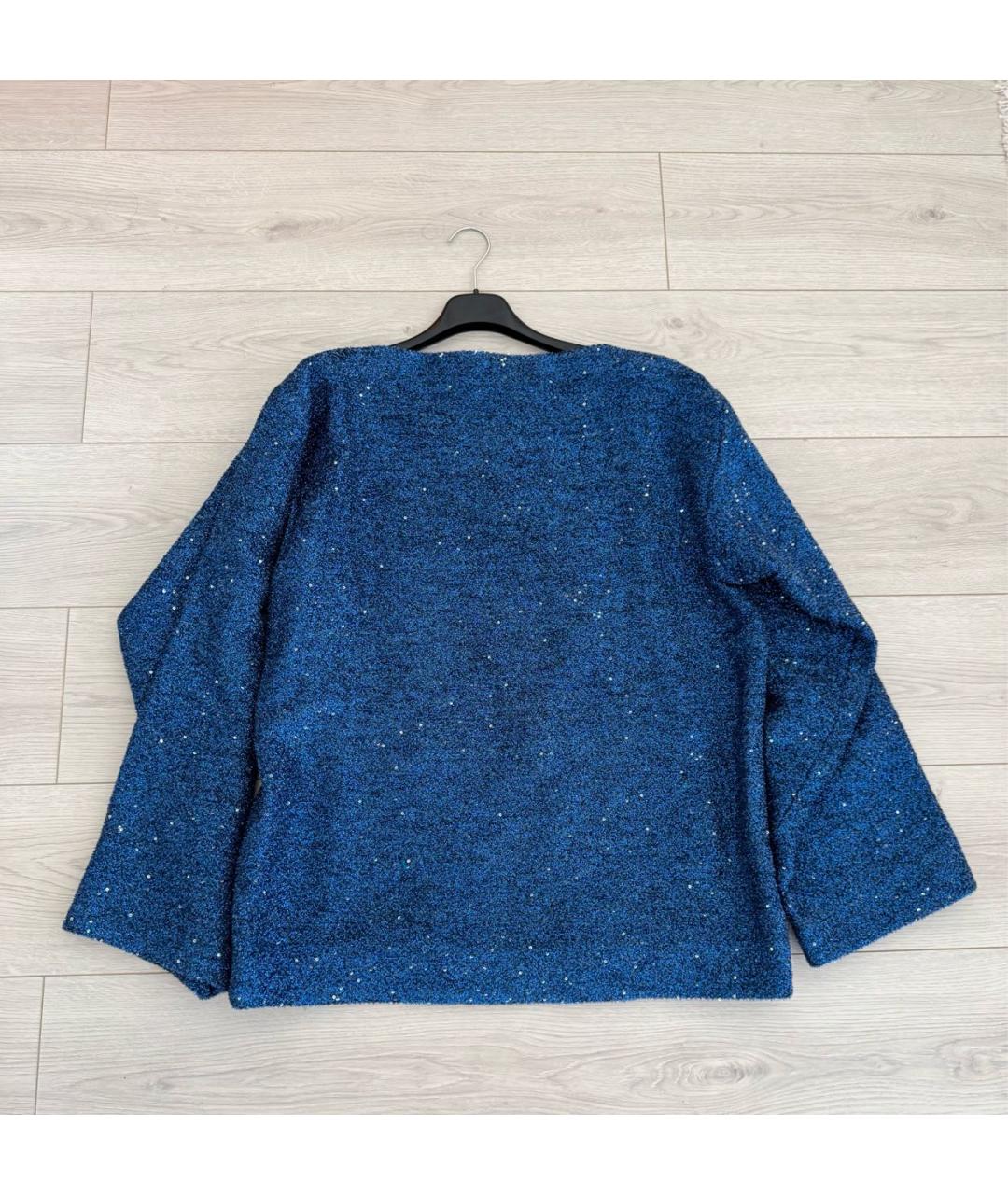 HAIDER ACKERMANN Темно-синий полиэстеровый джемпер / свитер, фото 6